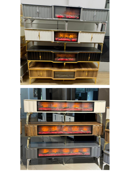 Pera ve Deniz şömineli Tv sehpası